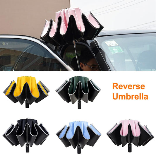 Inverted Umbrella Windproof Anti-UV Automatic Folding