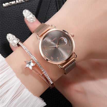 Rose Gold Mesh Strap  Watch