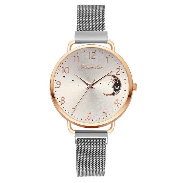 Rose Gold Mesh Strap  Watch