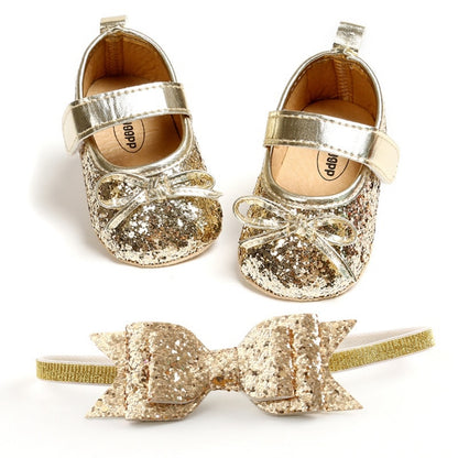 Sequins Baby Shoes Leather Toddler