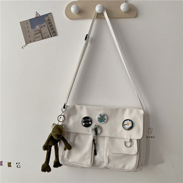 Canvas Diagonal Cross Bag