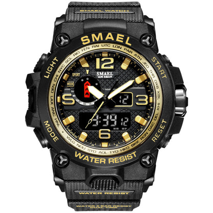 Waterproof Clock Alarm Wristwatch Quartz Military Watch