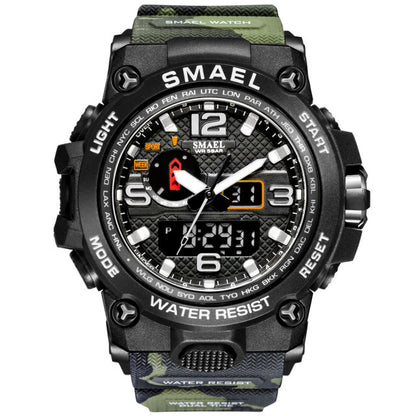 Waterproof Clock Alarm Wristwatch Quartz Military Watch