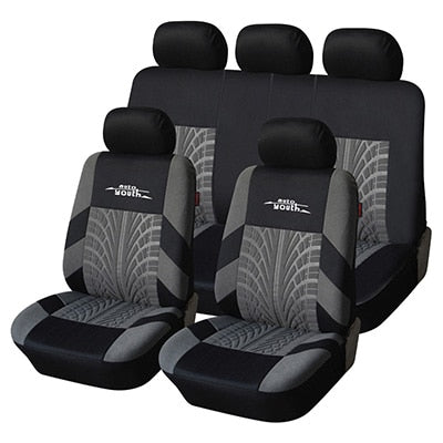 Full Car Seat Covers Set Universal Polyester Fabric