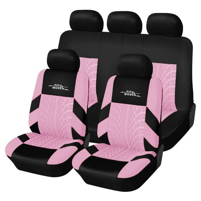 Full Car Seat Covers Set Universal Polyester Fabric