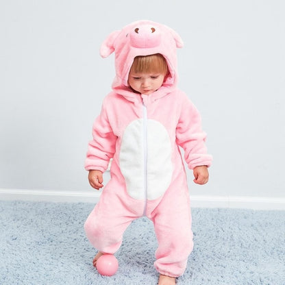 Baby Rompers Winter Kigurumi Lion