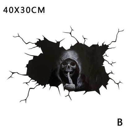 Wall Floor Sticker Horror Wall Stickers Silent Skull Sticker