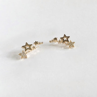 Hot Selling Simple Stylish Star Women Drop Earring