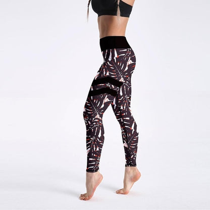 Spandex High Waist Digital Printed Fitness Leggings