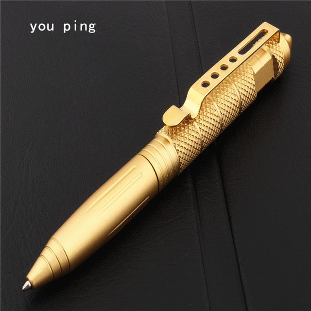 High quality Metal Colour Tactical defense pen School student office Ballpoint pens