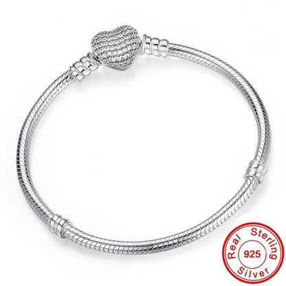 Original 925 Sterling Silver Snake Chain Bracelet