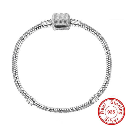 Original 925 Sterling Silver Snake Chain Bracelet