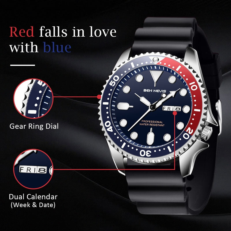 Top Brand Luxury Waterproof Auto Date