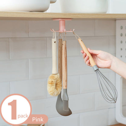 Kitchen Hooks Self Adhesive 6 Hooks Home Wall