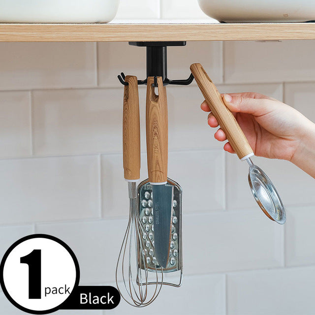 Kitchen Hooks Self Adhesive 6 Hooks Home Wall