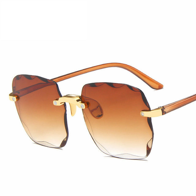 Fashion Brand Designer Square Sunglasses