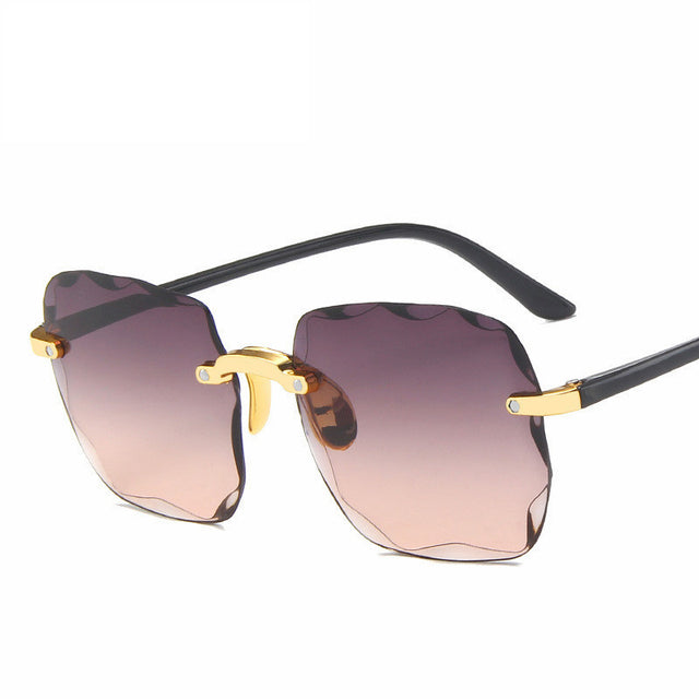 Fashion Brand Designer Square Sunglasses