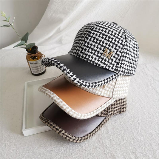 British Hounds tooth Face Cap