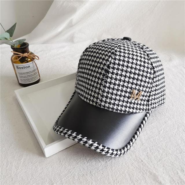 British Hounds tooth Face Cap