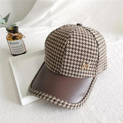 British Hounds tooth Face Cap