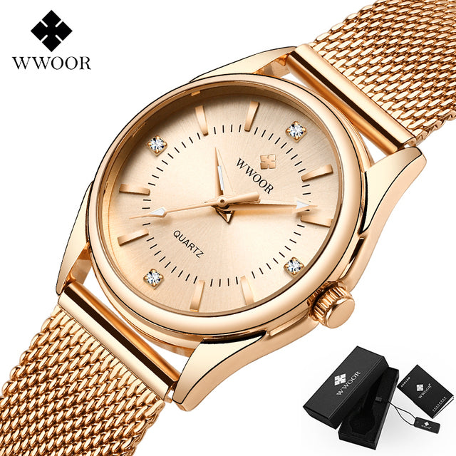 Luxury Brand Dress Gold Watch