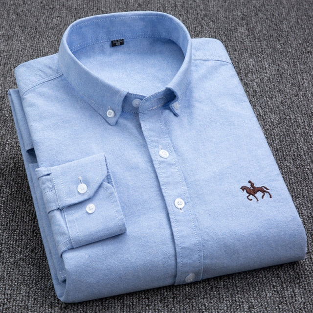 Cotton Oxford Shirt  Long Sleeve