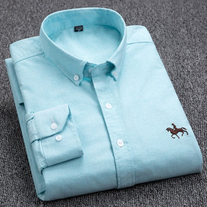 Cotton Oxford Shirt  Long Sleeve