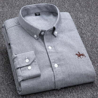 Cotton Oxford Shirt  Long Sleeve