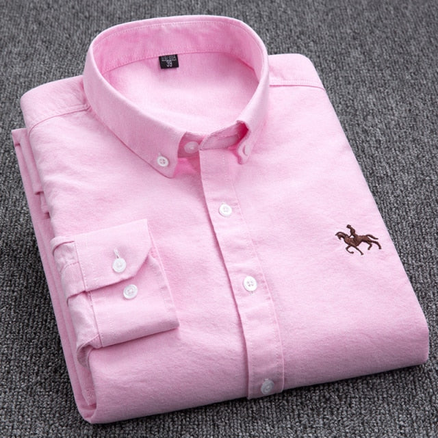 Cotton Oxford Shirt  Long Sleeve