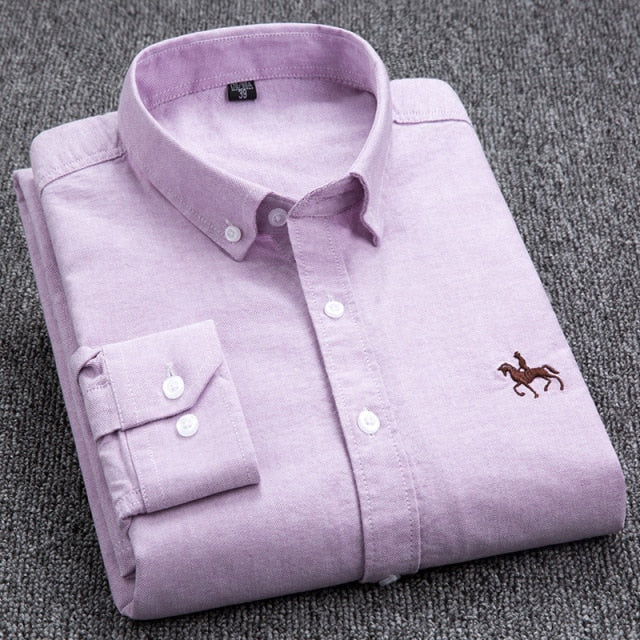 Cotton Oxford Shirt  Long Sleeve