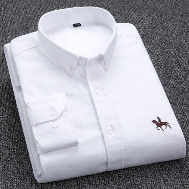 Cotton Oxford Shirt  Long Sleeve