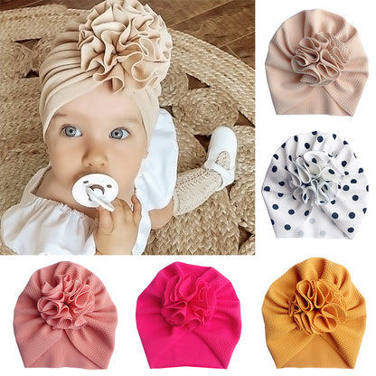 Cute Flower Baby Hat Toddler Turban Infant Head