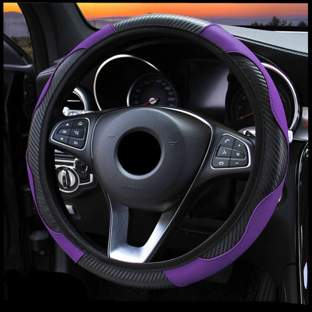 Car Steering Wheel Cover Breathable Anti Slip