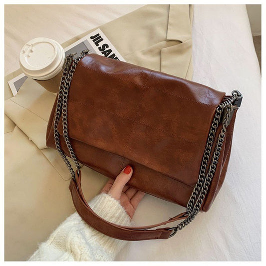 Folding thick chain Cross body Bag