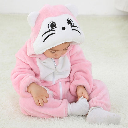 Baby Rompers Winter Kigurumi Lion