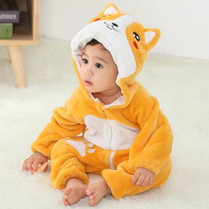 Baby Rompers Winter Kigurumi Lion