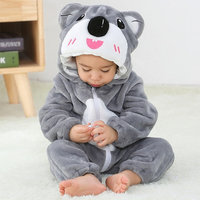 Baby Rompers Winter Kigurumi Lion