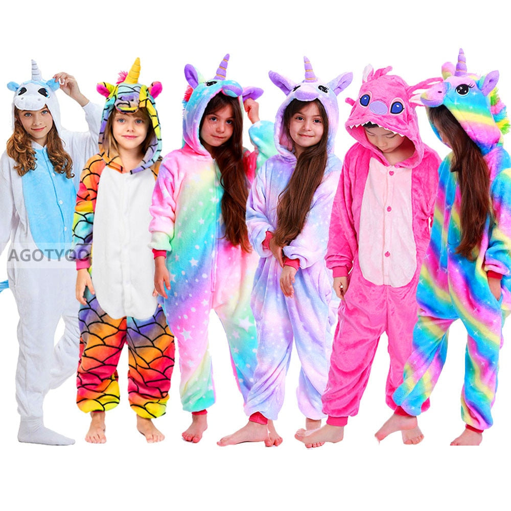 Children Kids Unicorn Panda Pajamas