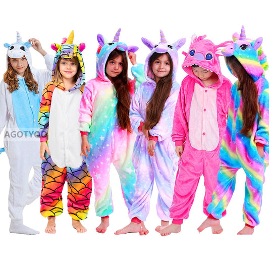 Children Kids Unicorn Panda Pajamas