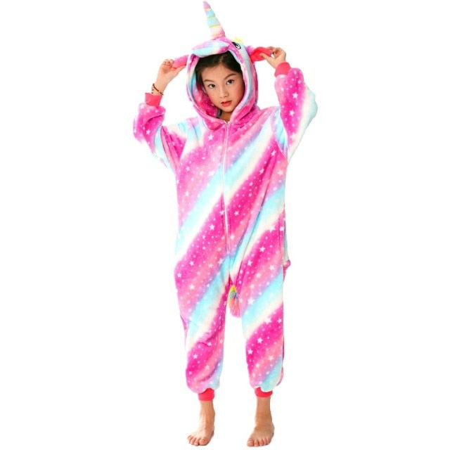 Children Kids Unicorn Panda Pajamas