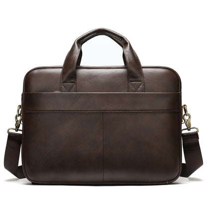 Bag Genuine Leather Briefcase for Laptop