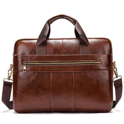 Bag Genuine Leather Briefcase for Laptop