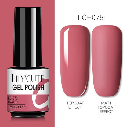 Nail Gel Polish Color Semi Permanent Matte