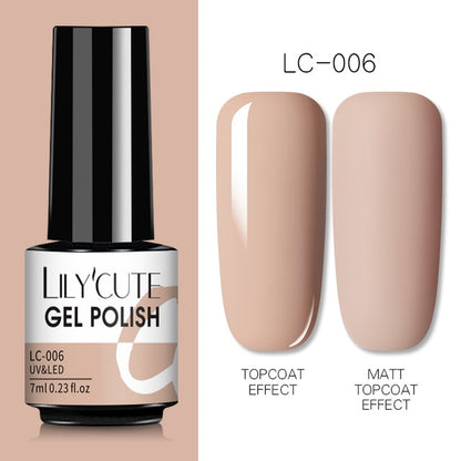 Nail Gel Polish Color Semi Permanent Matte