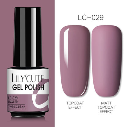 Nail Gel Polish Color Semi Permanent Matte