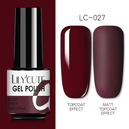 Nail Gel Polish Color Semi Permanent Matte