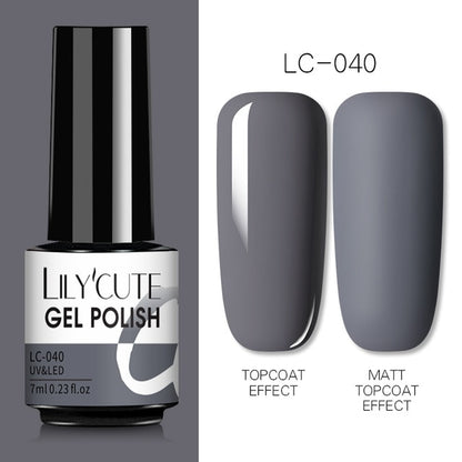 Nail Gel Polish Color Semi Permanent Matte