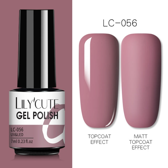 Nail Gel Polish Color Semi Permanent Matte