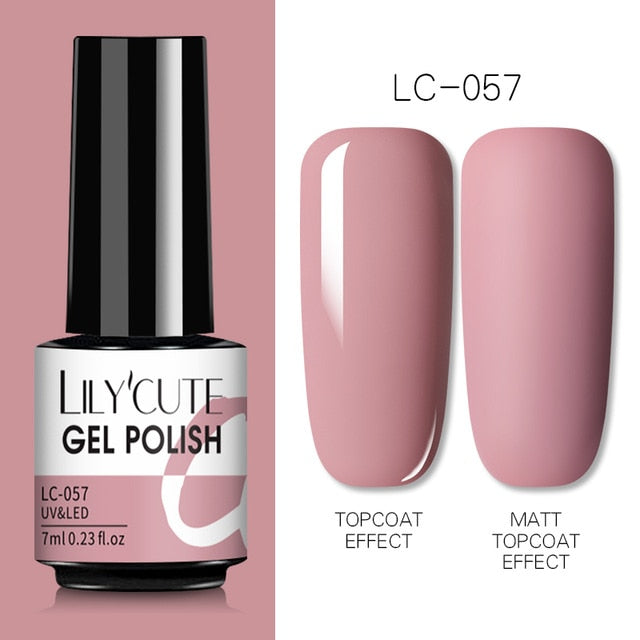 Nail Gel Polish Color Semi Permanent Matte