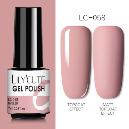 Nail Gel Polish Color Semi Permanent Matte